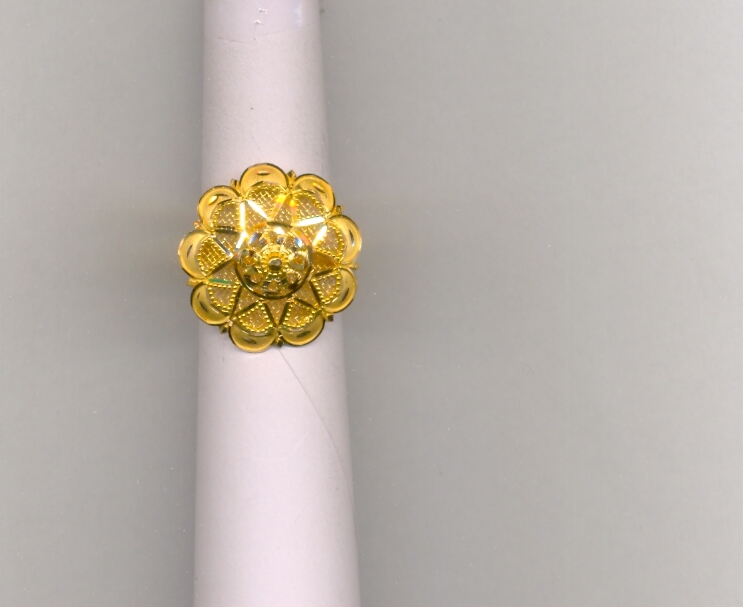 GOLD RING LADIES PLAIN FANCY