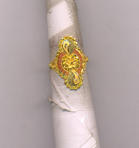 GOLD RING LADIES PLAIN FANCY