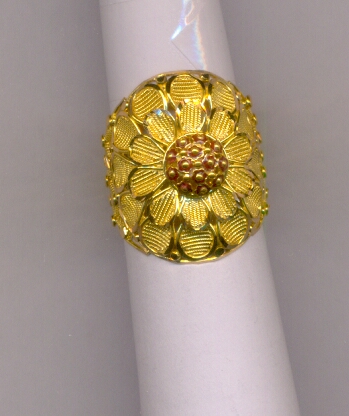 GOLD RING LADIES PLAIN FANCY