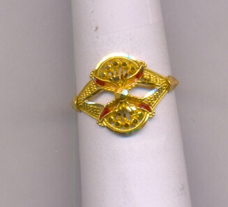 GOLD RING LADIES PLAIN FANCY