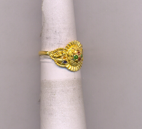 GOLD RING LADIES PLAIN FANCY