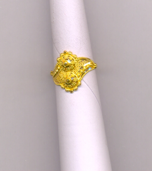 GOLD RING LADIES PLAIN FANCY