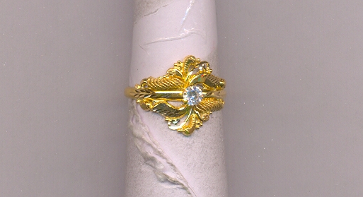 GOLD RING LADIES PLAIN FANCY