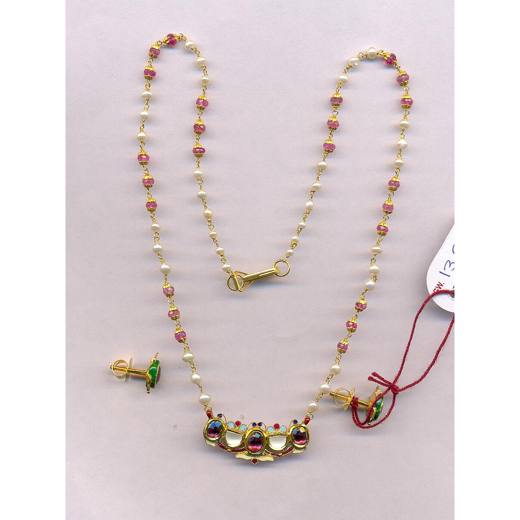 GOLD HALF SET KUNDAN