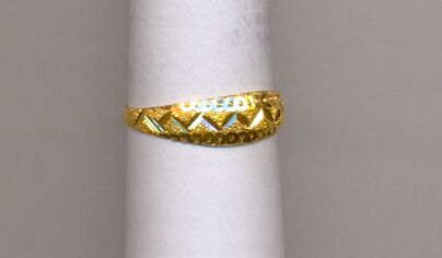 GOLD RING LADIES PLAIN FANCY