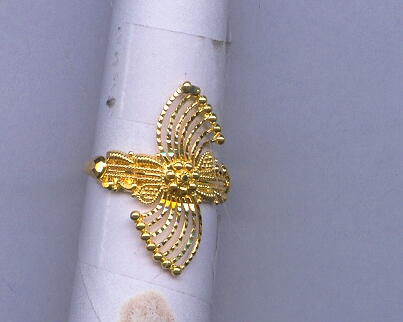 GOLD RING LADIES PLAIN FANCY