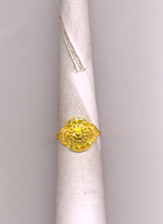 GOLD RING LADIES PLAIN FANCY