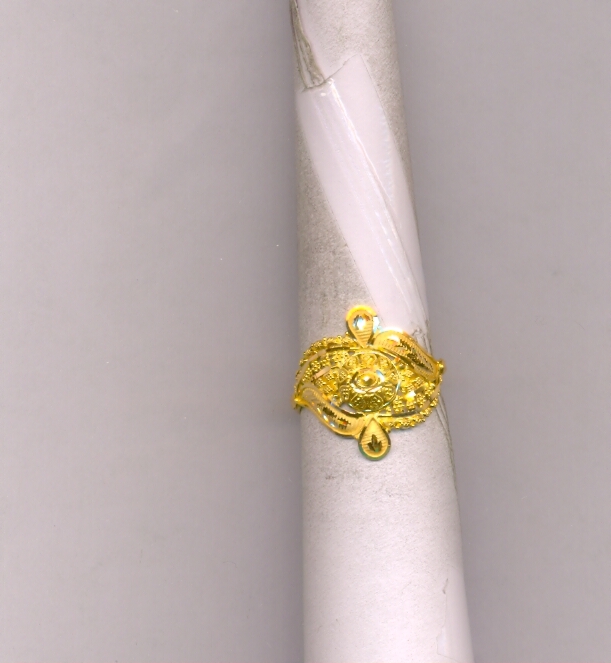 GOLD RING LADIES PLAIN FANCY
