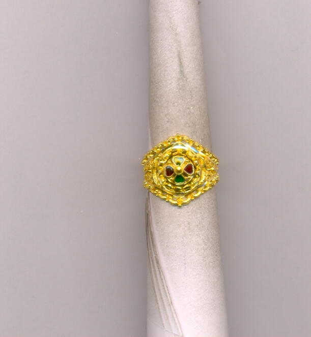 GOLD RING LADIES PLAIN FANCY