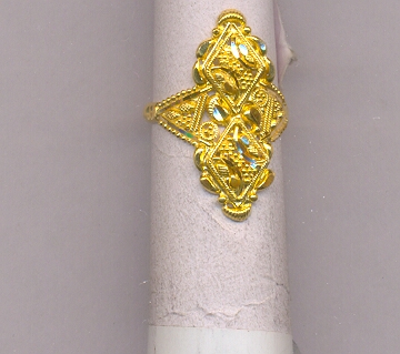 GOLD RING LADIES PLAIN FANCY