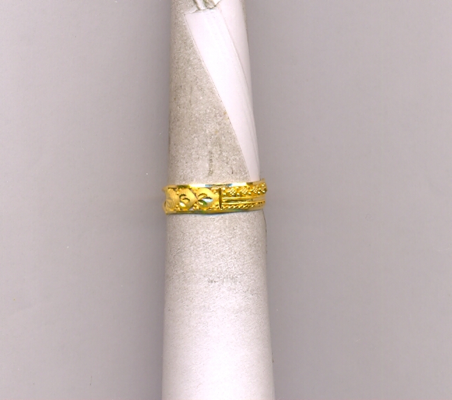 GOLD RING LADIES PLAIN FANCY