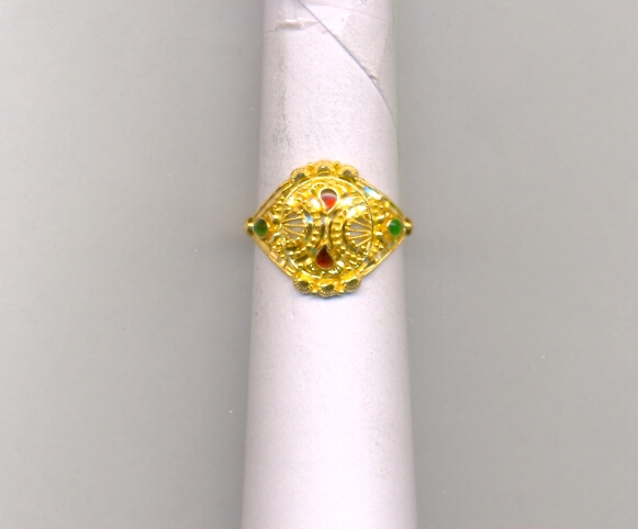 GOLD RING LADIES PLAIN FANCY