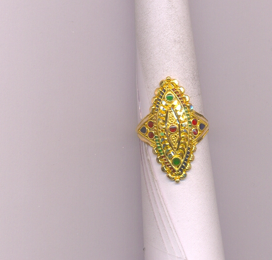 GOLD RING LADIES PLAIN FANCY