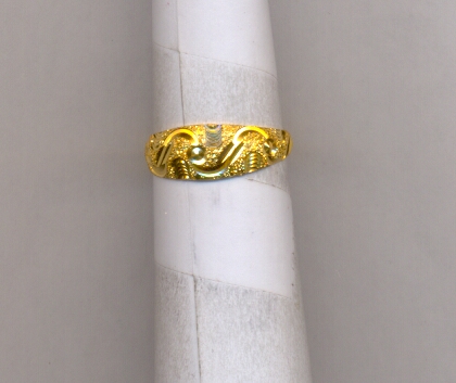 GOLD RING LADIES PLAIN FANCY