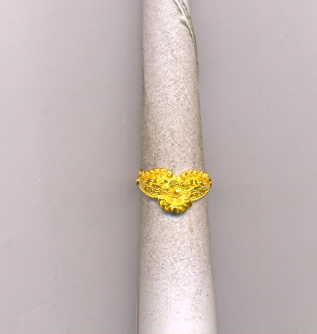 GOLD RING LADIES PLAIN FANCY