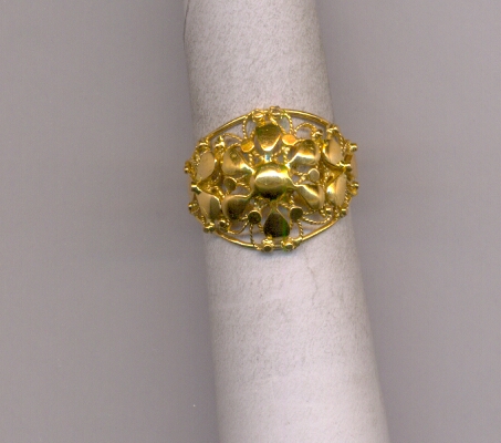 GOLD RING LADIES PLAIN FANCY