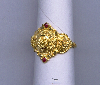 GOLD RING LADIES PLAIN FANCY