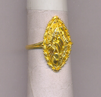 GOLD RING LADIES PLAIN FANCY