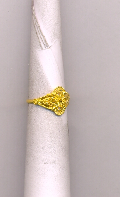 GOLD RING LADIES PLAIN FANCY