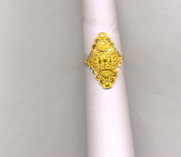 GOLD RING LADIES PLAIN FANCY