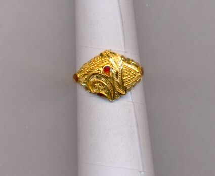 GOLD RING LADIES PLAIN FANCY