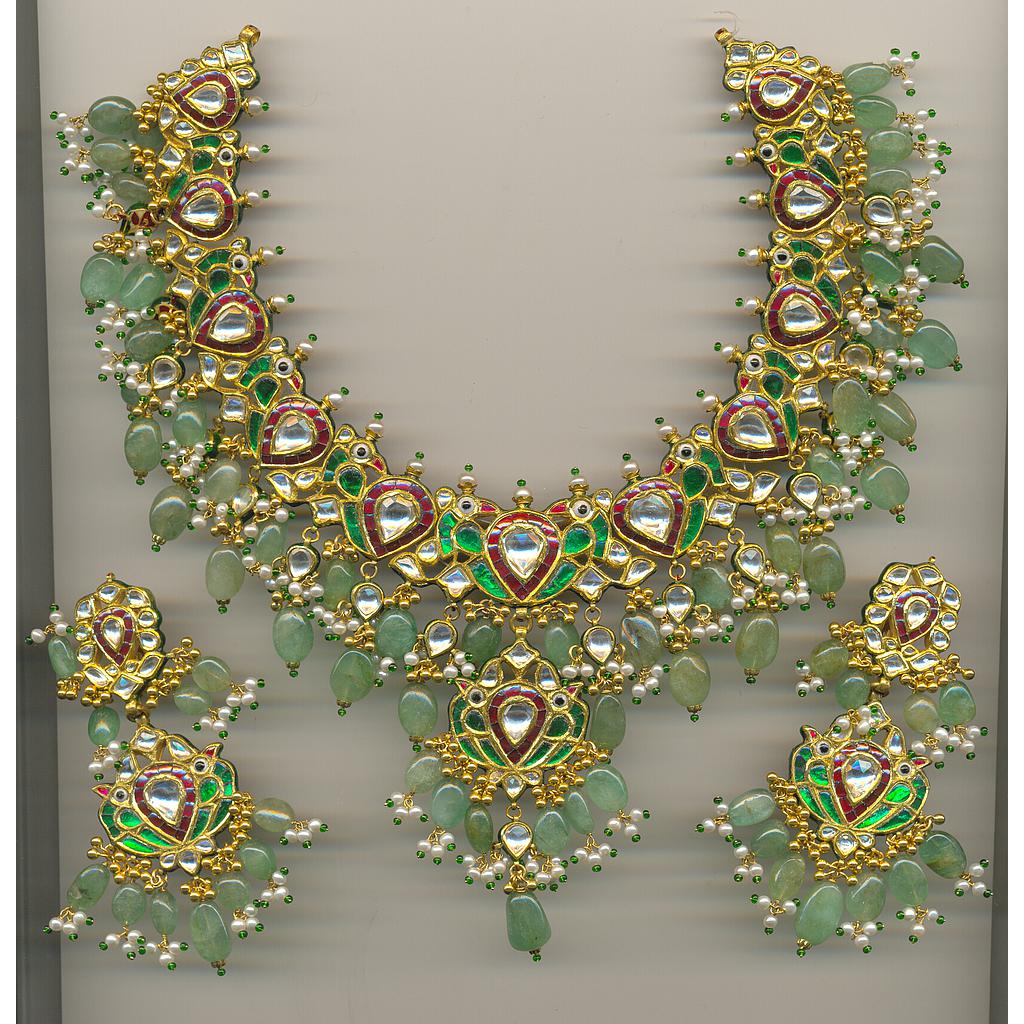GOLD HALF SET KUNDAN