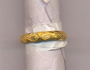GOLD RING LADIES PLAIN FANCY