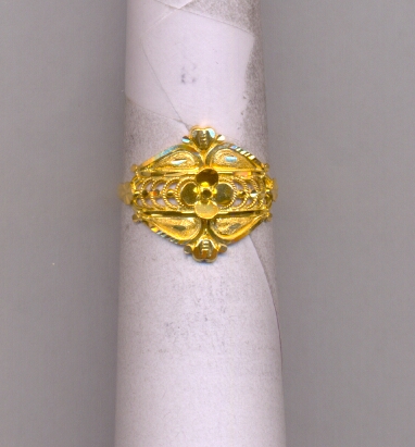 GOLD RING LADIES PLAIN FANCY