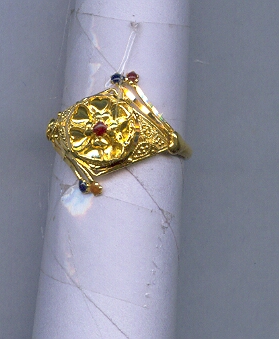 GOLD RING LADIES PLAIN FANCY