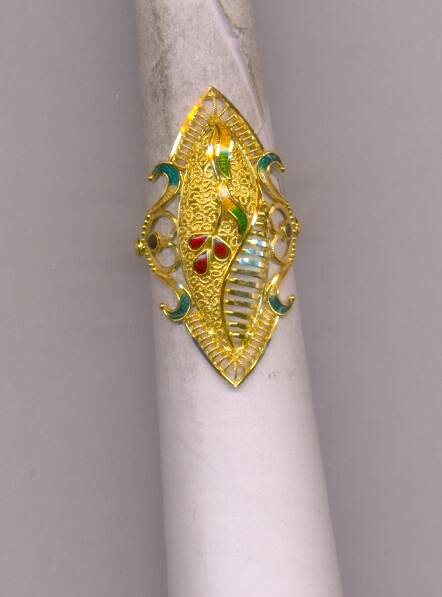 GOLD RING LADIES PLAIN FANCY