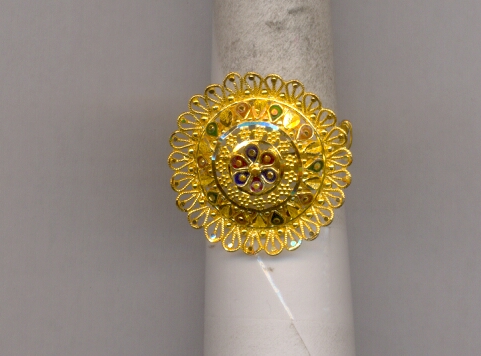 GOLD RING LADIES PLAIN FANCY