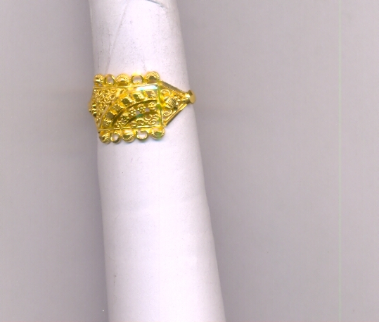 GOLD RING LADIES PLAIN FANCY