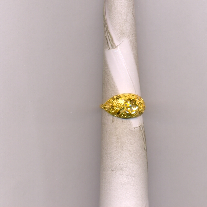 GOLD RING LADIES PLAIN FANCY