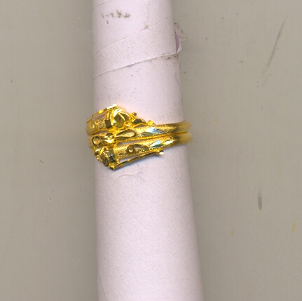 GOLD RING LADIES PLAIN FANCY