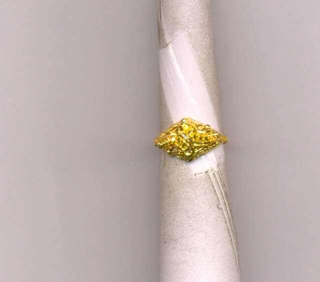 GOLD RING LADIES PLAIN FANCY