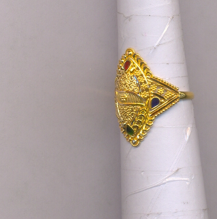 GOLD RING LADIES PLAIN FANCY