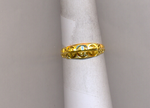 GOLD RING LADIES PLAIN FANCY