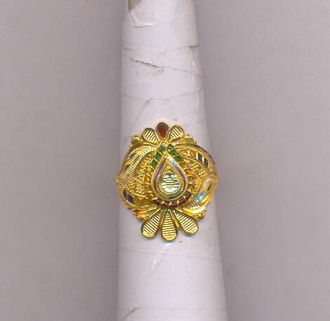 GOLD RING LADIES PLAIN FANCY