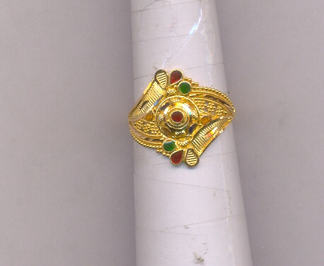 GOLD RING LADIES PLAIN FANCY