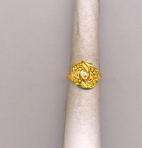 GOLD RING LADIES PLAIN FANCY