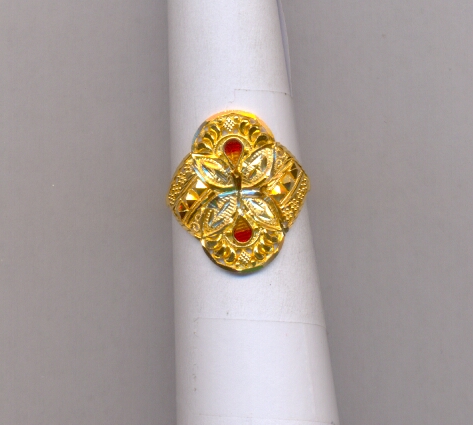 GOLD RING LADIES PLAIN FANCY