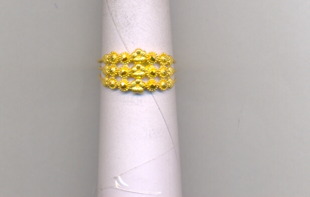 GOLD RING LADIES PLAIN FANCY
