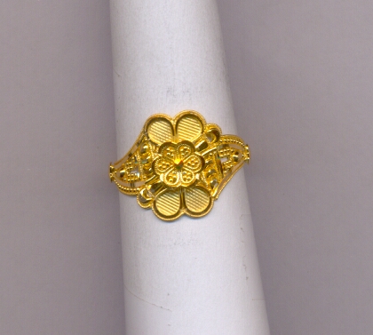 GOLD RING LADIES PLAIN FANCY