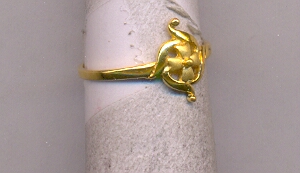 GOLD RING LADIES PLAIN FANCY