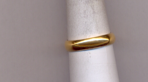 GOLD RING LADIES PLAIN FANCY