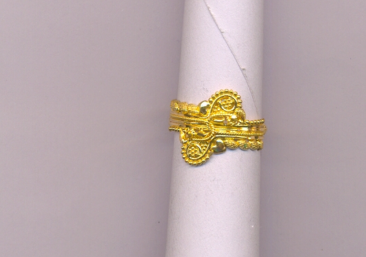 GOLD RING LADIES PLAIN FANCY