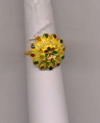 GOLD RING LADIES PLAIN FANCY