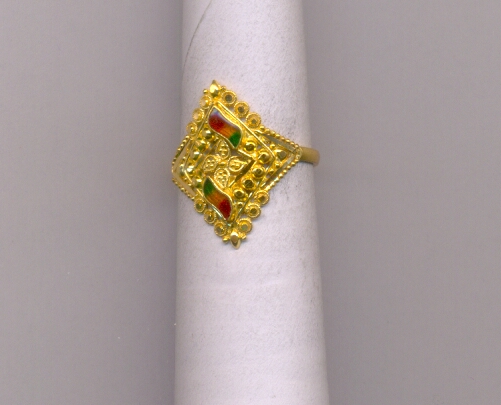 GOLD RING LADIES PLAIN FANCY