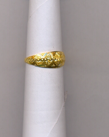 GOLD RING LADIES PLAIN FANCY
