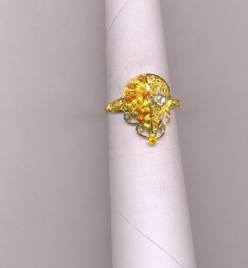 GOLD RING LADIES PLAIN FANCY